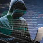 Criminoso utilizando computador em imagem sobre golpes digitais, fraudes bancárias e crimes cibernéticos no Brasil