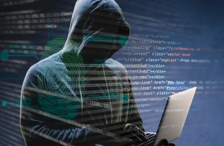 Criminoso utilizando computador em imagem sobre golpes digitais, fraudes bancárias e crimes cibernéticos no Brasil