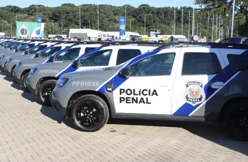 Viaturas da Polícia Penal do Paraná